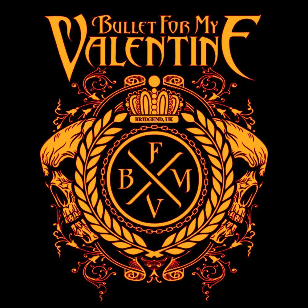 Bullet for My Valentine Logo - Bravado - Crest Logo - Bullet For My Valentine - 100% cotton