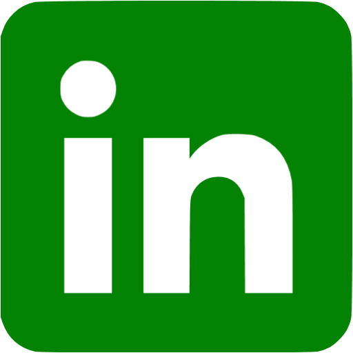 LinkedIn Green Logo - Green linkedin 3 icon - Free green site logo icons
