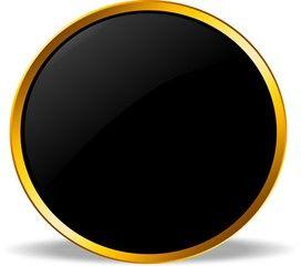 Black and Gold Circle Logo - Black and gold circle buy button - Buy this stock vector and explore ...