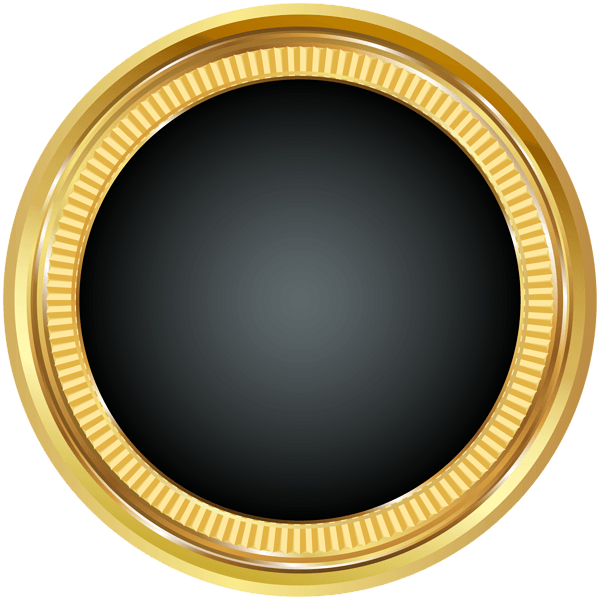 Black and Gold Circle Logo - Anniversary Circles. Clip art, Art image, Art