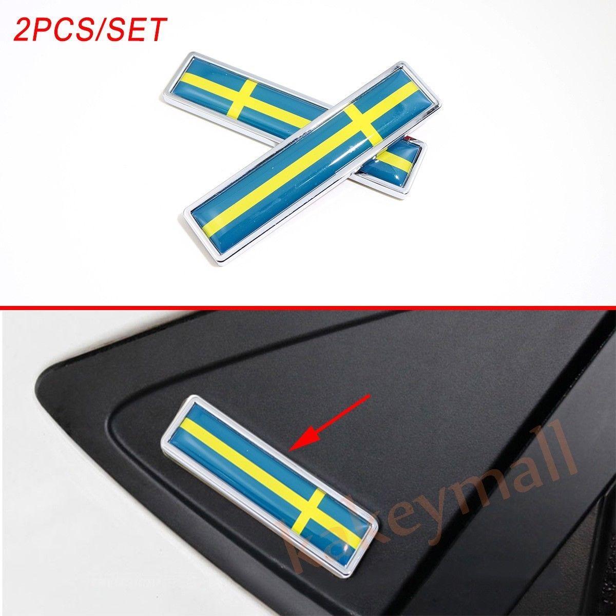 International Car Logo - Sweden SE Country Nation Flag Logo Emblem Car Badge Body Fender