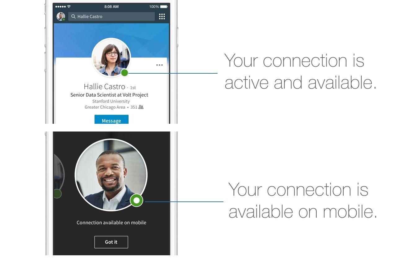 LinkedIn Green Logo - Linkedin Messaging's new Active Status feature lets users see when ...