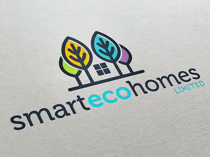 Graphics Homes Logo - Smart Eco Homes Logo Design