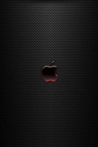 Red and Black Apple Logo - Apple Logo Wallpapers For iPhone | Apple iPhone Wallpapers