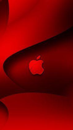 Red and Black Apple Logo - Black with Red Trim Apple on Black Wallpaper | sheik in 2019 ...