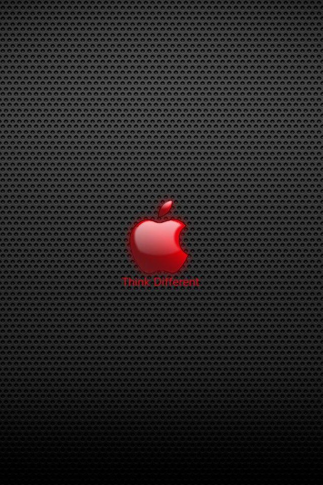Red and Black Apple Logo - iPhone 4 Apple Logo Wallpaper 06 iPhone Wallpaper | Retina iPhone ...