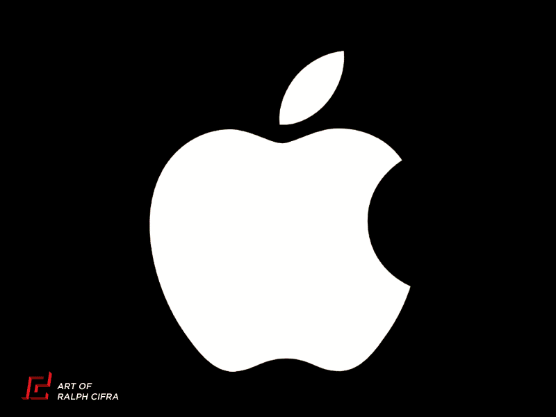 Red and Black Apple Logo - APPLE LOGO TRANSFORMATION