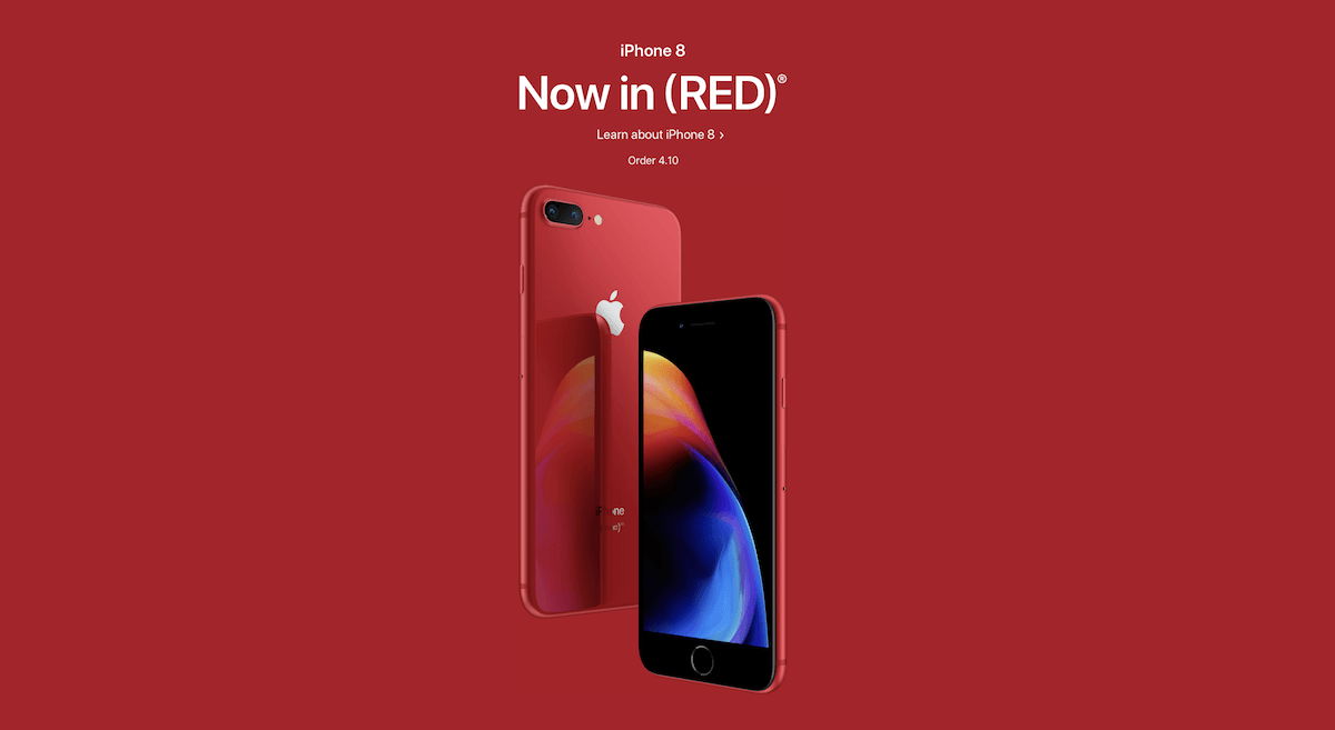 Red and Black Apple Logo - Product RED iPhone 8 And iPhone 8 Plus Featuring Red Back With Black ...
