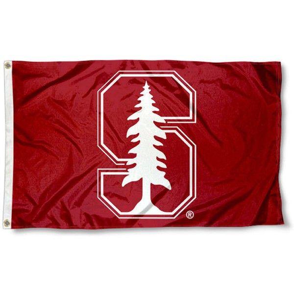 Who Has a Tree Logo - Stanford University White S and Tree Logo Flag your Stanford