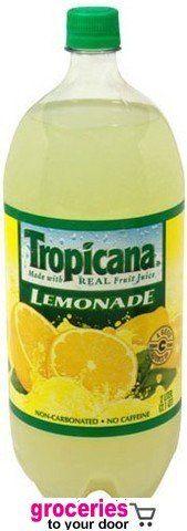 Tropicana Lemonade Logo - Amazon.com : Tropicana Lemonade, 2 Liter Bottle (Pack Of 6) : Soft