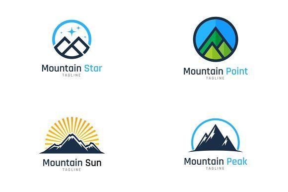 Mountain Star Logo - Mountain Logo Bundle Logo Templates Creative Market