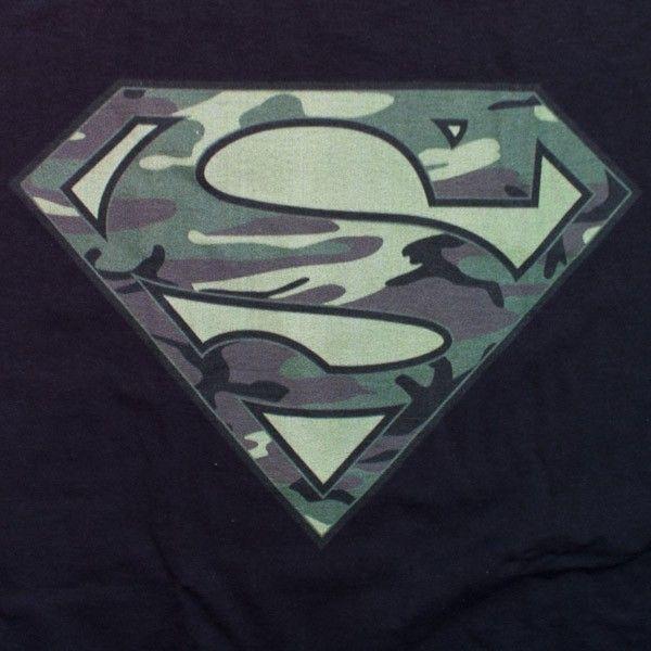 Army Superman Logo - Superman Camouflage Army Shield Logo T-Shirt