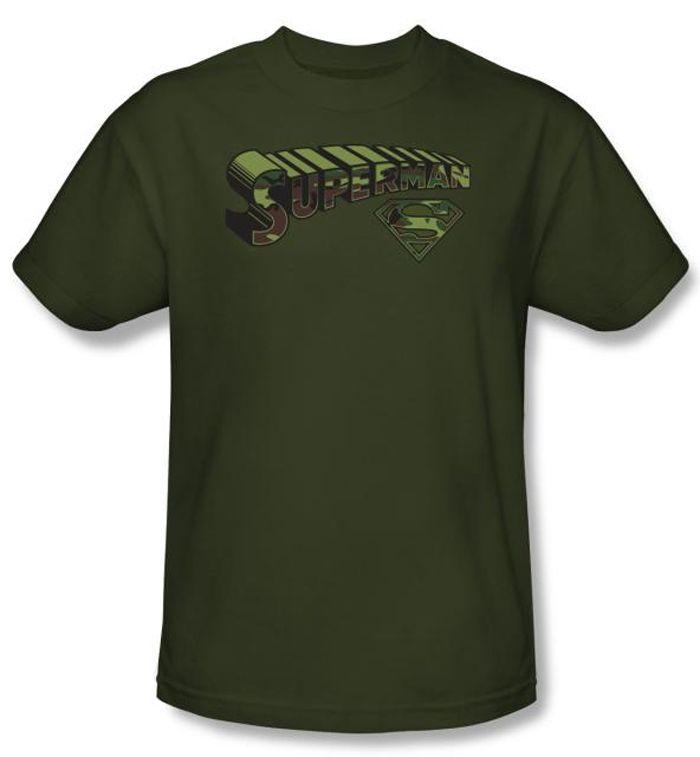 Army Superman Logo - Superman Kids T-shirt Camo Logo And Shield Army Green Tee Youth ...