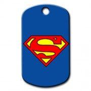 Army Superman Logo - Superman Army Shaped Pet Tag