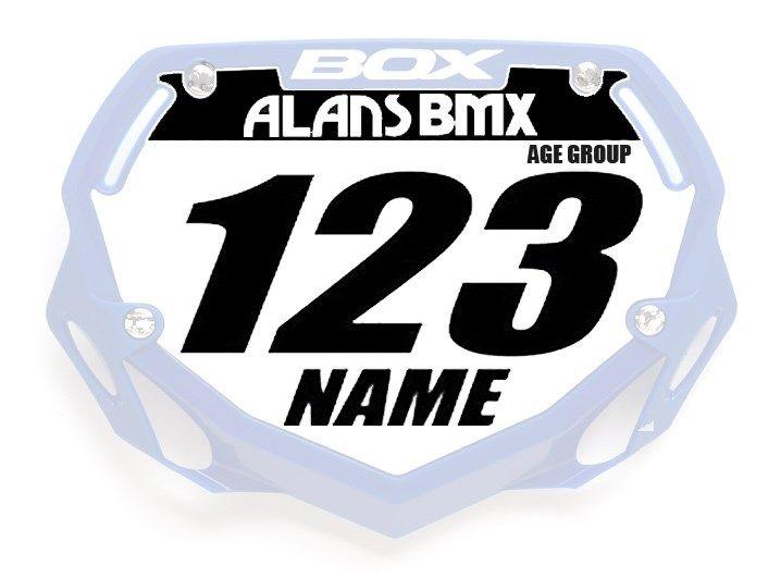 Box BMX Logo - Box Phase 1 Custom Name and Number WITHOUT Number Plate - Alans BMX