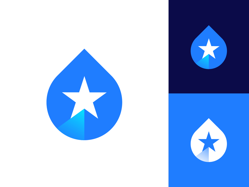 Mountain Star Logo - Mountain, Star, Drop Logo Concept by Mihai Dolganiuc. Dribbble