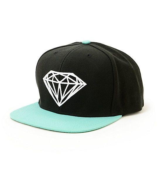 Black and Blue Diamond Logo - Diamond Supply Co Brilliant Black & Blue Snapback Hat