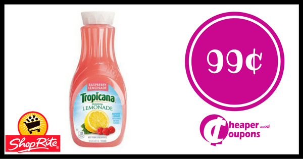 Tropicana Lemonade Logo - ShopRite: Tropicana Premium Lemonade ONLY $0.99 (Thru 12/30 ...