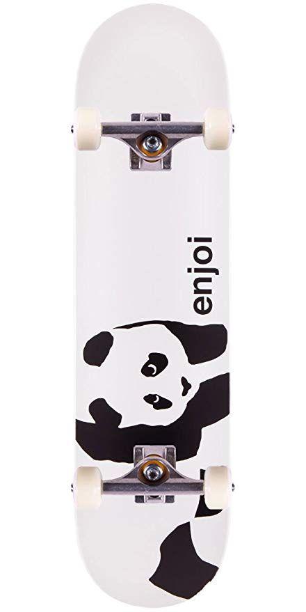 Panda Skateboard Logo - Amazon.com : Enjoi Whitey Panda Logo Wide R7 Skateboard Complete