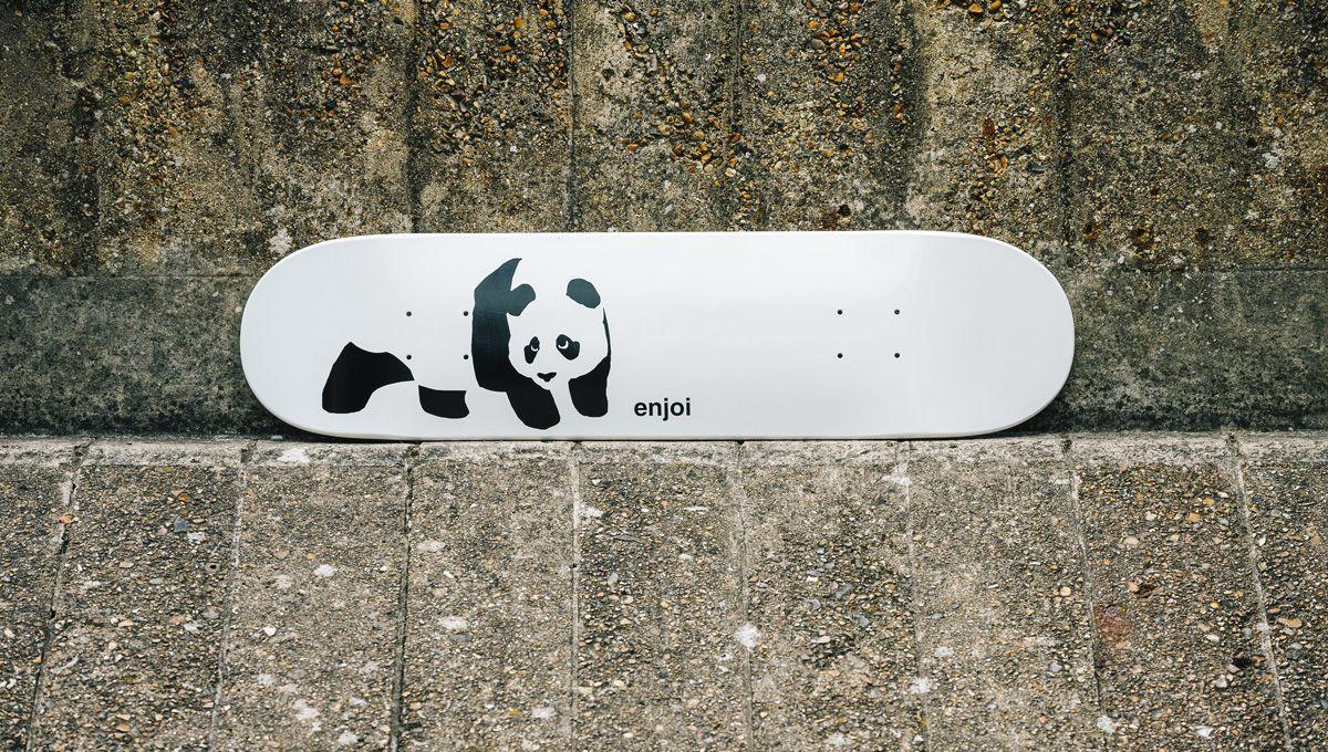 Panda Skateboard Logo - enjoi - Skateboard Deck Review - Whitey Panda - Side...