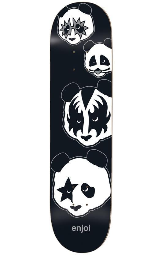 Panda Skateboard Logo - Enjoi Kiss Panda Logo Skateboard Deck – TheDarkSlide