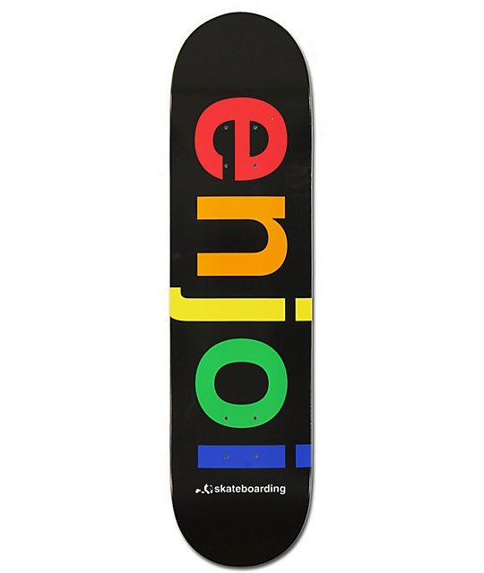 Panda Skateboard Logo - Enjoi Spectrum Logo 8.0 Team Deck Skateboard Deck