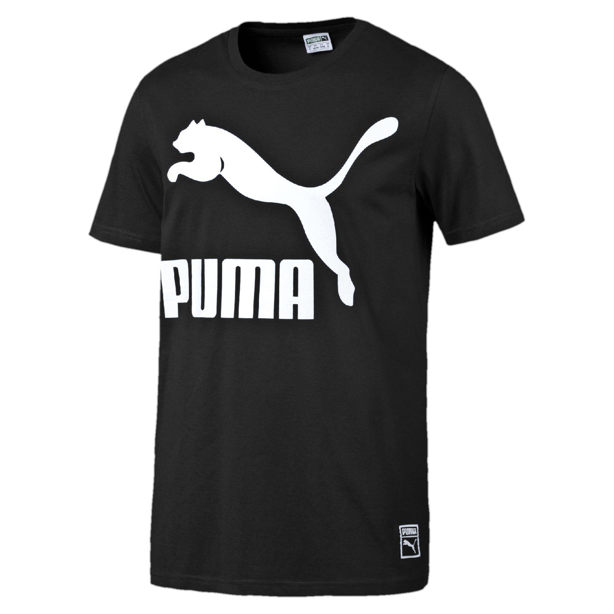 Black and White Puma Logo - Hot Sale Online Puma T-Shirt Men's Archive Logo Black-White | IGAM