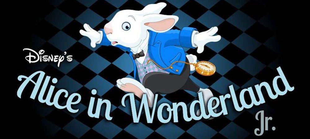 Disney's Alice in Wonderland Logo - Harris Center | EDMT | Disney's Alice in Wonderland Jr.