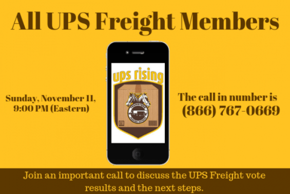 UPS Freight Logo - UPS Freight Contract Call - Nov. 11 | Teamsters