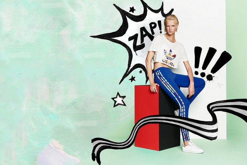 Pop Art Adidas Logo - Rita Ora X Adidas Spring Summer 2015 Goes Pop Art