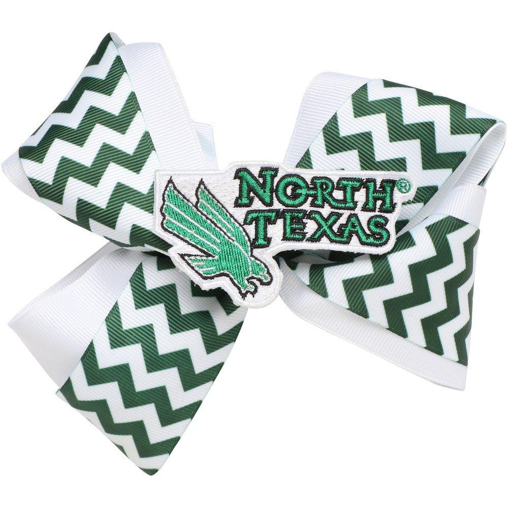 Green Chevron Logo - North Texas Mean Green Womens Chevron Logo King Hair Bow | Official ...