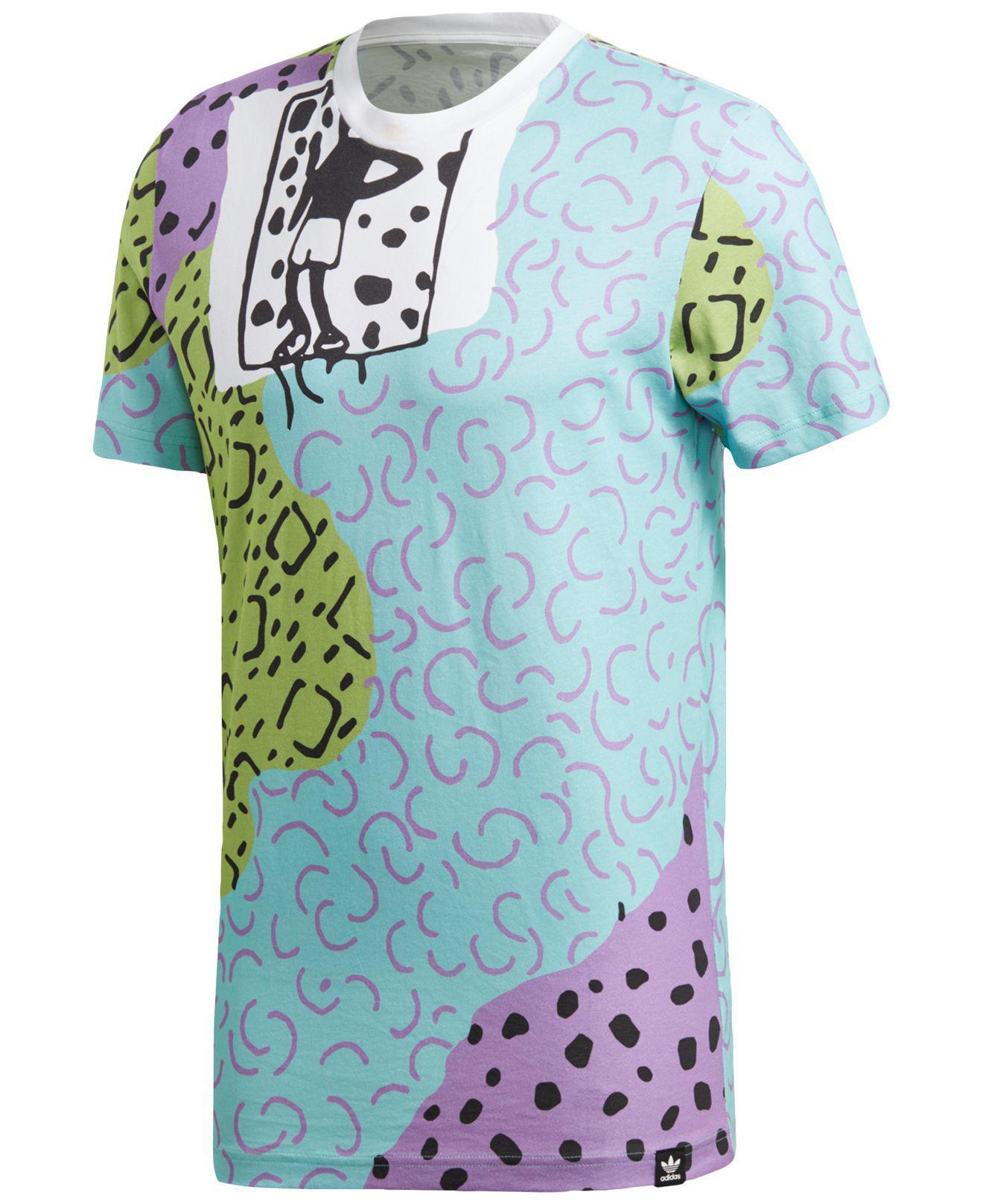 Pop Art Adidas Logo - Adidas Originals Pop Art Graphic T Shirt In Green For Men