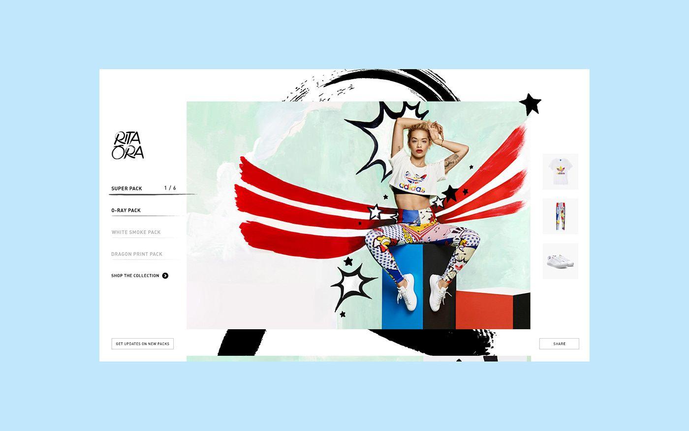 Pop Art Adidas Logo - adidas Rita Ora Lookbook on Behance