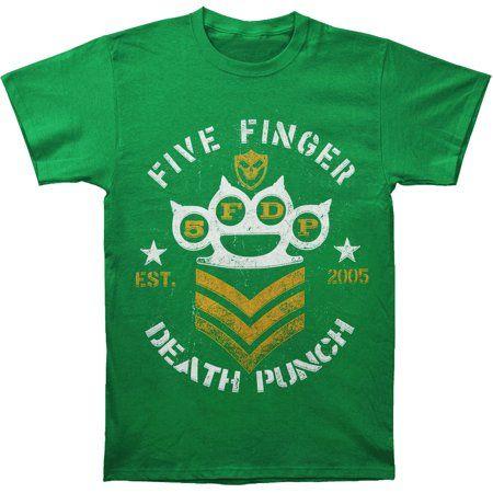 Green Chevron Logo - Five Finger Death Punch Men's Green Chevron T Shirt Green