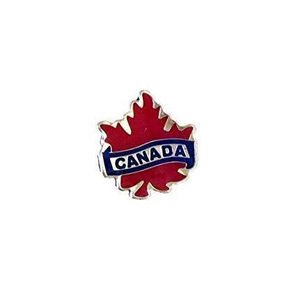 Red Maple Leaf of a Word Logo - Red Maple Leaf SMALL With Word CANADA .Size : 5 8 X