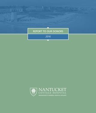 Julian Levinger Name Logo - Report To Our Donors 2017 By Nantucket Cottage Hospital