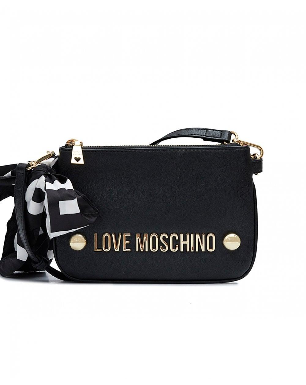 Love Moschino Logo - Love Moschino Accessories Double Zip Letter Logo Crossbody Bag ...