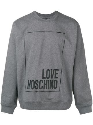 Love Moschino Logo - Love Moschino logo printed sweatshirt $256 - Buy AW18 Online - Fast ...