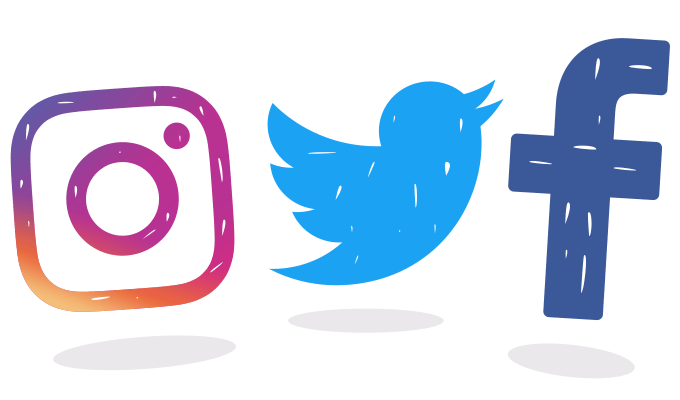 Facebook Twitter Instagram Logo - Free Facebook Twitter Instagram Icon 237091 | Download Facebook ...