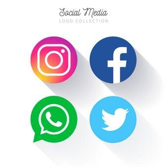 Facebook Twitter Instagram Logo - logo facebook twitter instagram vector