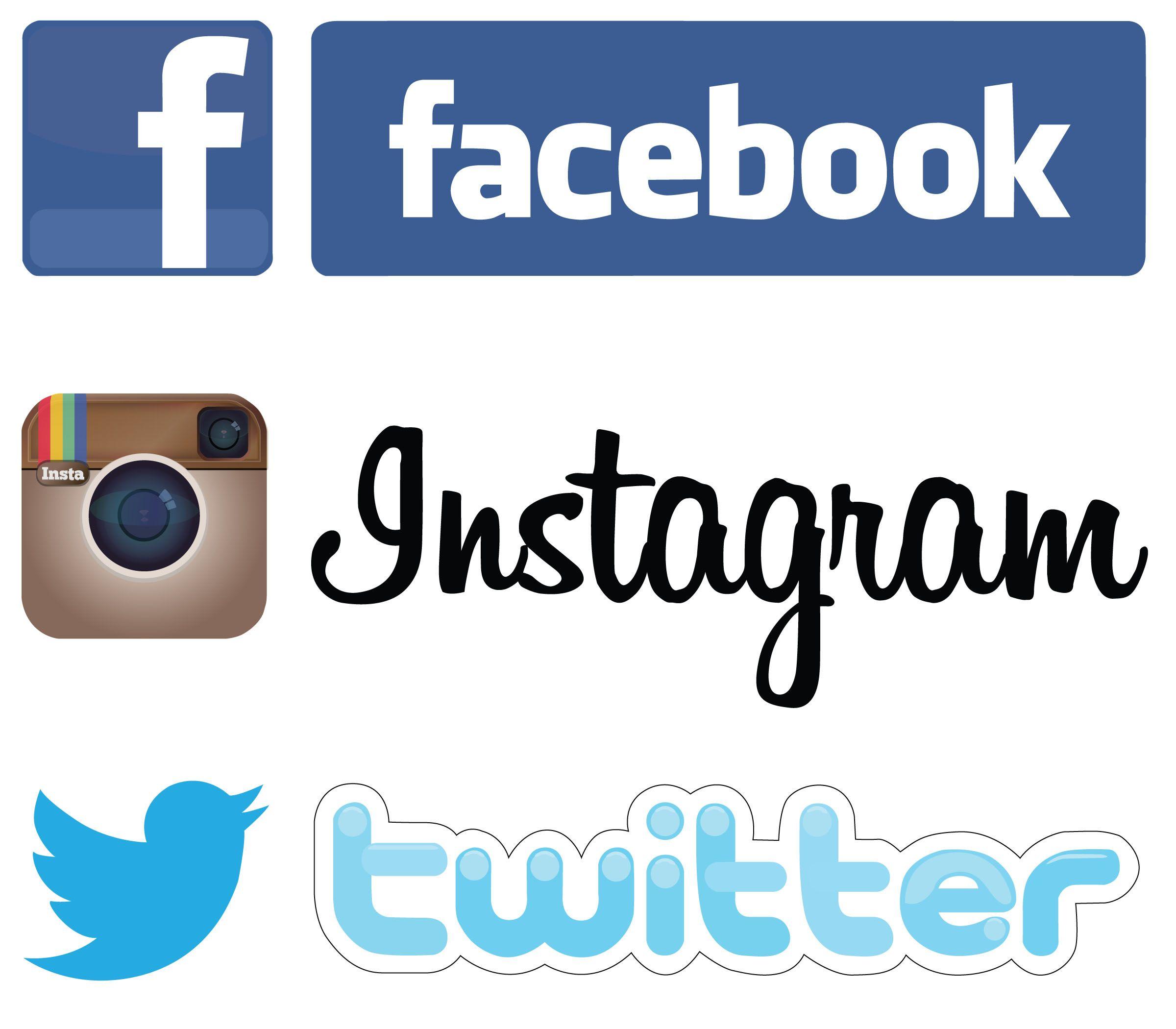 Facebook Twitter Instagram Logo - Free Facebook Twitter Instagram Icon 237104 | Download Facebook ...