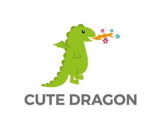 Cute Dragon Logo - Cute dragon Designed