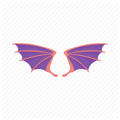 Cute Dragon Logo - Background, cartoon, cute, dragon, monster, violet, wings icon