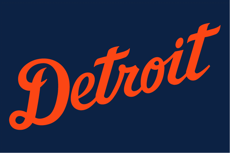 Orange and Navy Logo - Detroit Tigers Jersey Logo - American League (AL) - Chris Creamer's ...