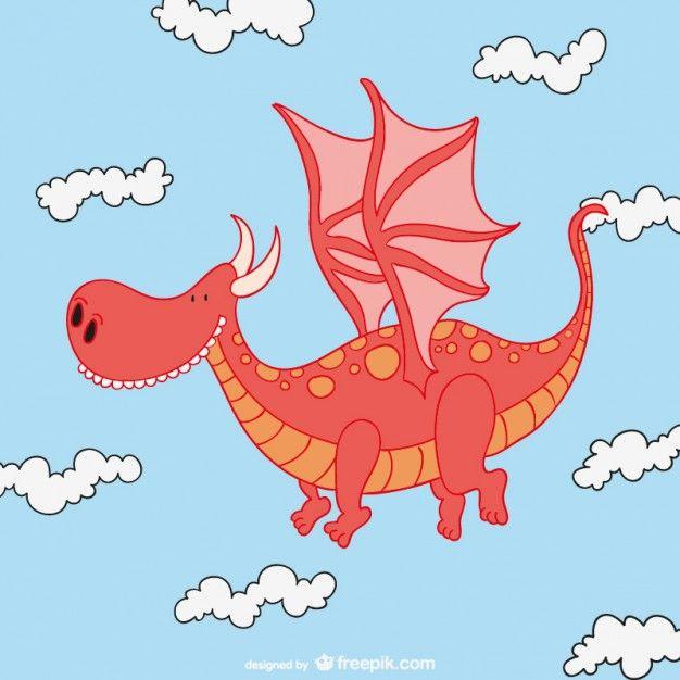 Cute Dragon Logo - Cute dragon cartoon Vector