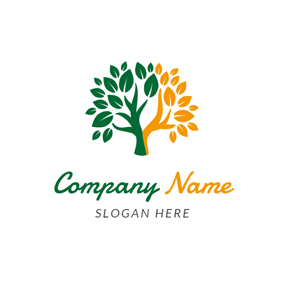 Green and Orange Logo - Free Nature Logo Designs | DesignEvo Logo Maker