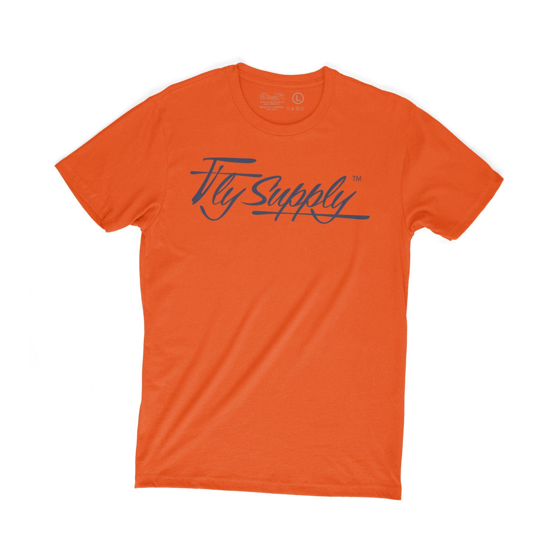 Orange and Navy Logo - Fly Supply Logo: Orange/Navy – Fly Supply Co
