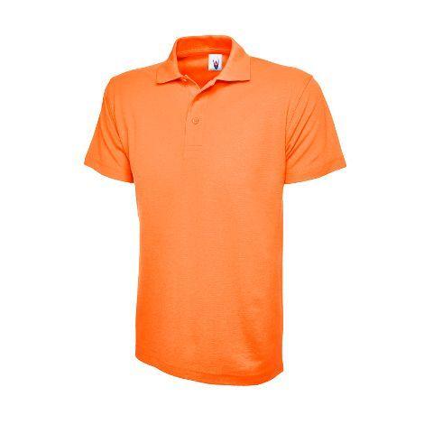 Orange Polo Logo - Orange Polo Shirt with Front Logo and Back Print