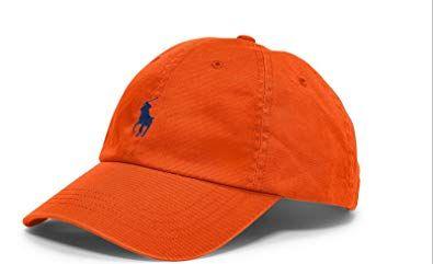 Orange and Navy Logo - Ralph Lauren Baseball Cap/Hat/Cap - Orange Logo Navy: Amazon.co.uk ...