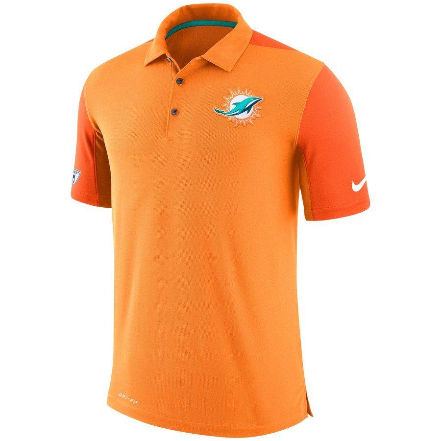Orange Polo Logo - Men's Miami Dolphins Nike Orange Sideline Team Issue Logo